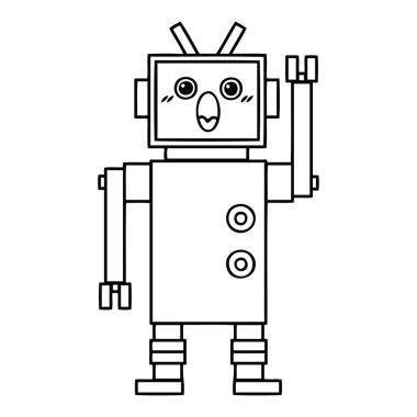 çizgi çizme çizgi film robot