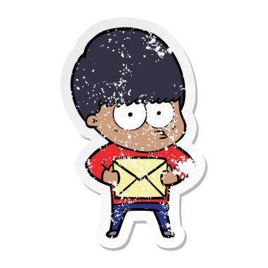 bir gergin çizgi film çocuk sıkıntılı etiket