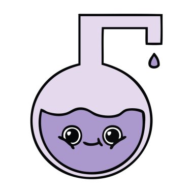 sevimli çizgi bilimsel deney 