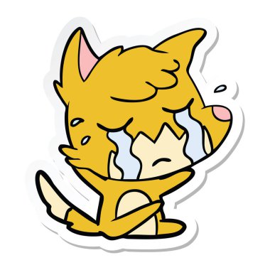 ağlayan bir tilki çizgi film etiketi