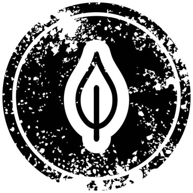 doğal yaprak sıkıntılı simgesi