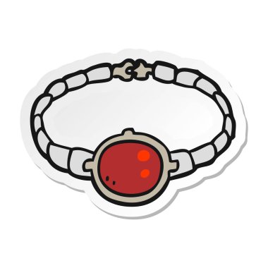 etiket bir karikatür yakut bilezik