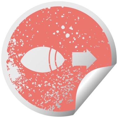 sıkıntılı dairesel peeling etiket sembolü göz için bir si arıyorum