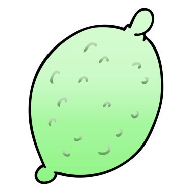 Degrade gölgeli ilginç karikatür kireç