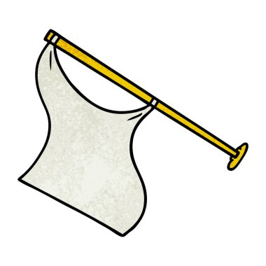 elle çizilmiş karikatür doodle kutup beyaz bir flep dokulu