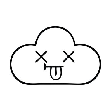 çizgi çizme çizgi film beyaz bulut