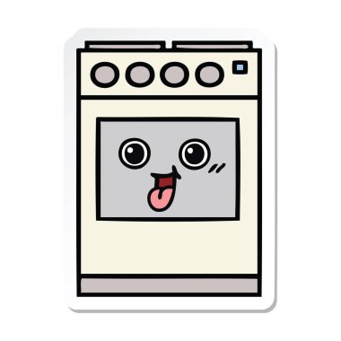 etiket sevimli çizgi mutfak fırın