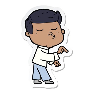 surat asmayı bir karikatür modeli adam etiketi