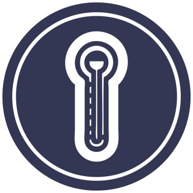 cam termometre dairesel kutsal kişilerin resmi