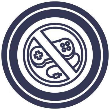 hiçbir oyun dairesel simgesi