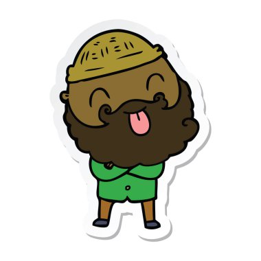 dilini sakallı bir adam etiketi