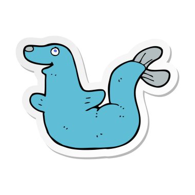 etiket, bir çizgi film mühür