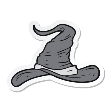 etiket bir çizgi film sihirbazları şapka