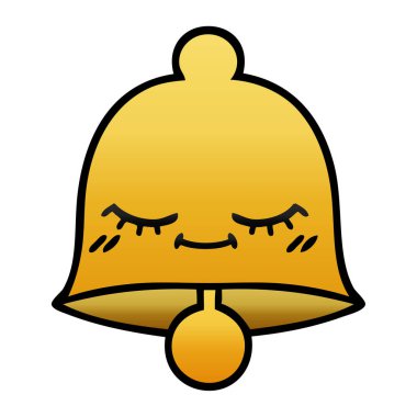 Degrade gölgeli karikatür çan