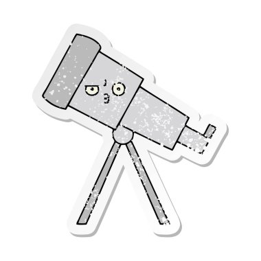 sevimli çizgi Teleskobu sıkıntılı etiket