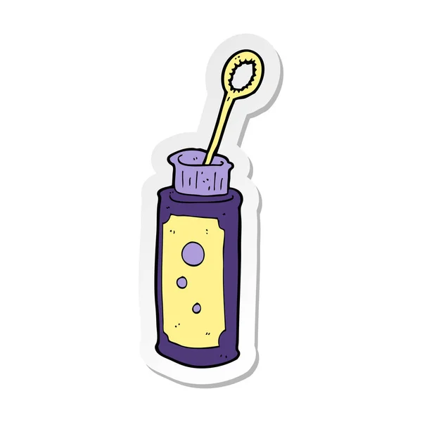 Sticker van een cartoon zeepbel blazer — Stockvector