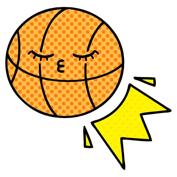 BD style bande dessinée basket-ball — Image vectorielle