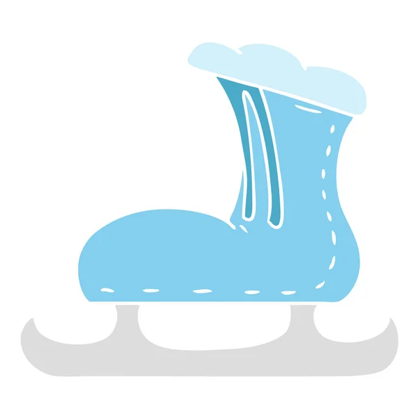 Cartoon doodle ice skate boty — Stockový vektor