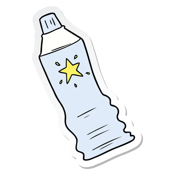 Etiqueta de um tubo de desenho animado de protetor solar —  Vetores de Stock