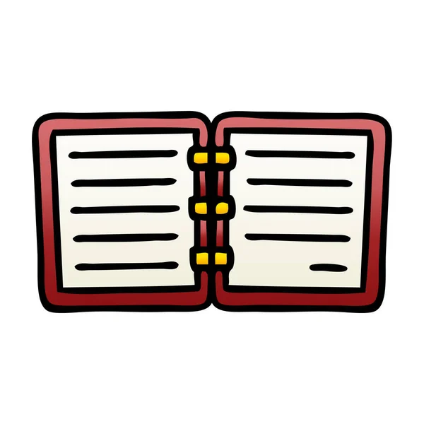 Градиентный Затенённый Рисунок Записной Книжки — стоковый вектор