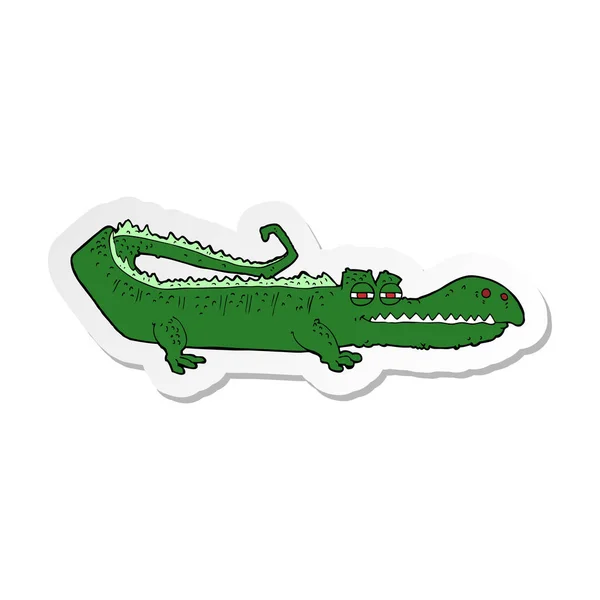 Naklejki z kreskówka krokodyl — Wektor stockowy