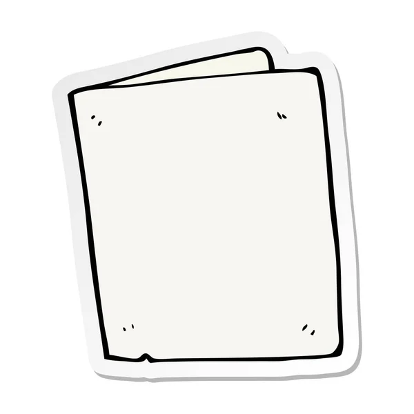 Sticker Cartoon Folded Card — Stock Vector