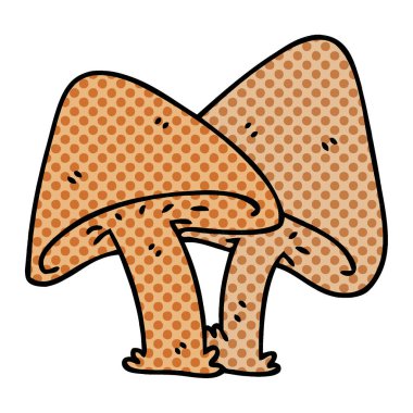 ilginç çizgi roman tarzı çizgi film mantar