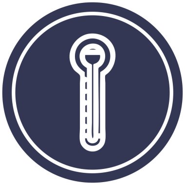 cam termometre dairesel kutsal kişilerin resmi