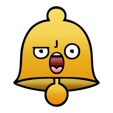 Degrade gölgeli karikatür çan