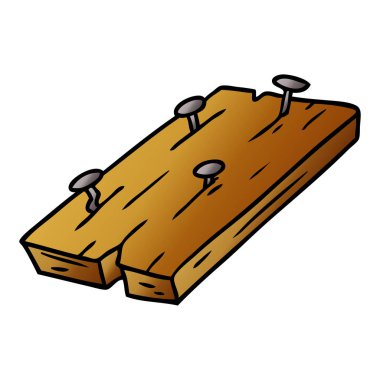 elle çizilmiş degrade çizgi film doodle çivi bir pansiyon