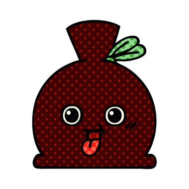 çizgi roman tarzı karikatür bir çuval