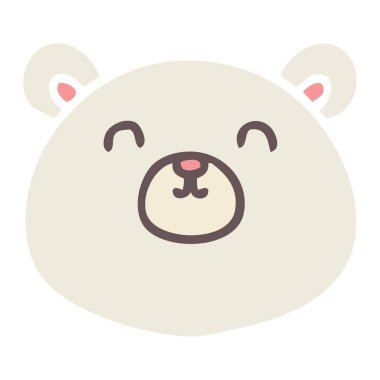 ilginç karikatür kutup ayısı el çekilmiş