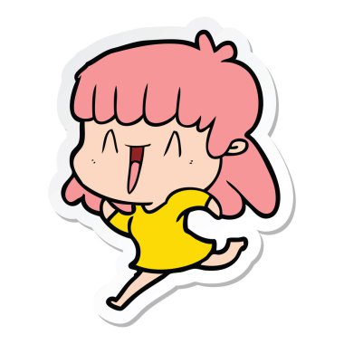 bir çizgi film kadının etiket