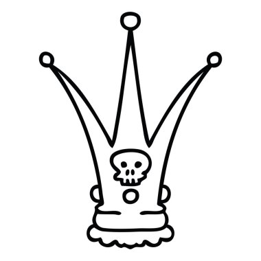 çizim için ilginç çizgi film ölüm taç