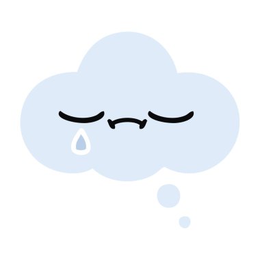 düz renk retro karikatür kabarcık sanıyordum