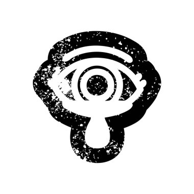 kan ağlıyor mistik göz simgesini sıkıntılı