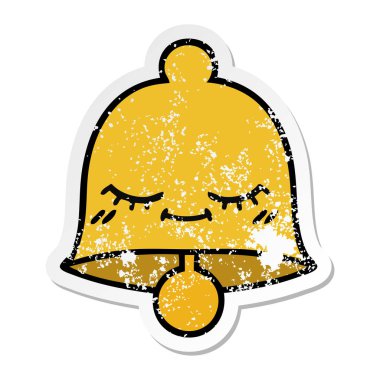 sevimli çizgi Bell'in sıkıntılı etiket