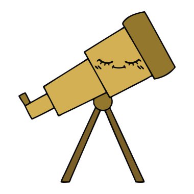 sevimli çizgi teleskop