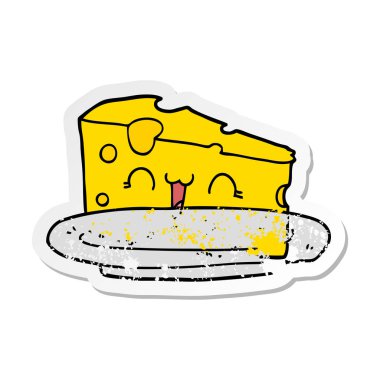 sevimli çizgi peynir sıkıntılı etiket