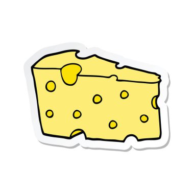 bir çizgi film peynir etiket