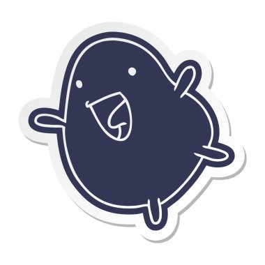 çizgi film etiketi kawaii şirin mutlu fasulye