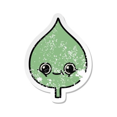 sevimli çizgi ekspresiyon yaprak sıkıntılı etiket