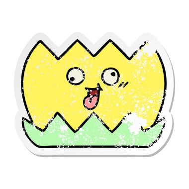 sevimli çizgi su lilly sıkıntılı etiket