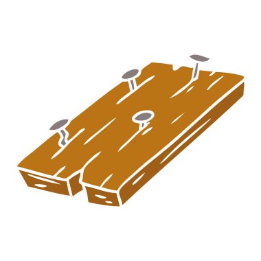 elle çizilmiş karikatür doodle çivi bir pansiyon