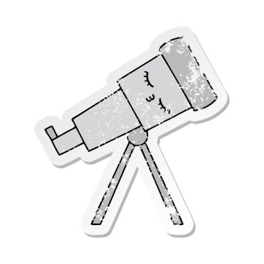 sevimli çizgi Teleskobu sıkıntılı etiket