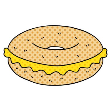 ilginç çizgi roman tarzı çizgi film peynirli çörek