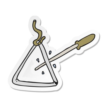 çizgi film üçgen etiket