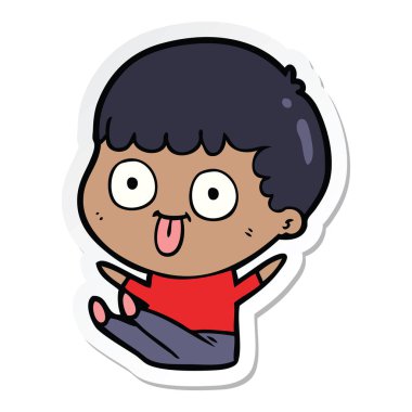 dik bir çizgi film adamın etiket