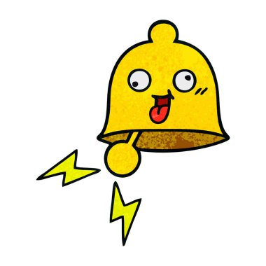 retro grunge doku karikatür zil