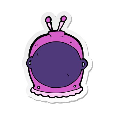 bir çizgi film uzay başlığın etiket